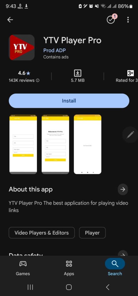 ytv player 1